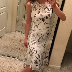 Calvin Klein White Floral Dress